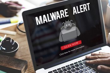 malware alert on computer